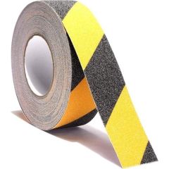 BAYTEC KAYDIRMAZ BAND SARI-SİYAH 25MM*15MT