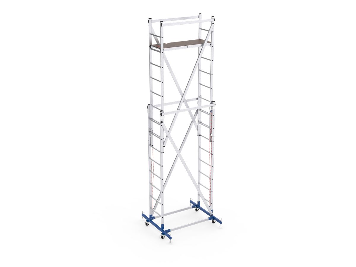 ALÜMİNYUM İSKELE MERDİVEN 2*4