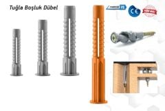 MADE  TUĞLA BOŞLUĞU DÜBELİ 10 MM (500 LÜ)