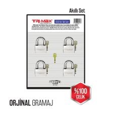 MASTER ÇELİK ASMA KİLİT 55 MM 3LÜ SET