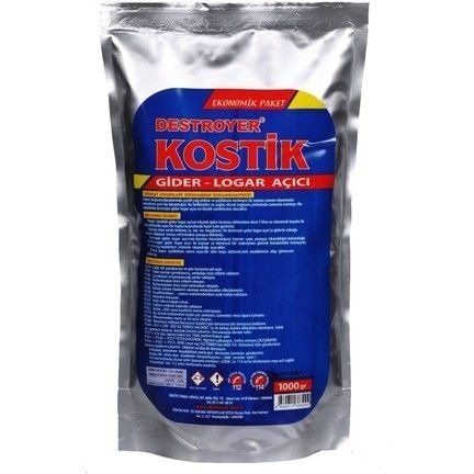 DESTROYER KOSTİK GİDER LOGAR AÇ 1000 GR. (12 AD)