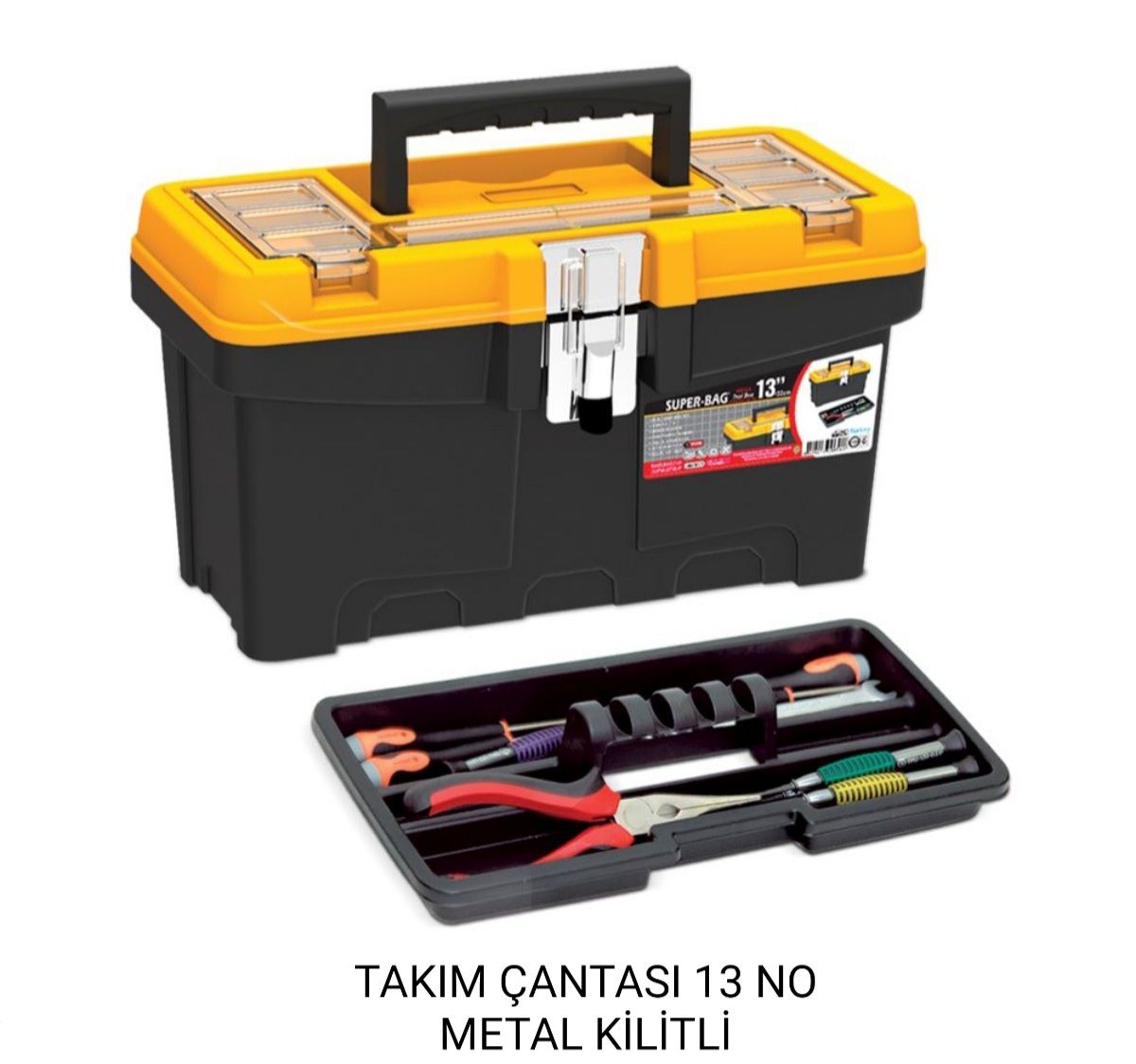 SÜPER BAG 13'' KİLİTLİ TAKIM ÇANTASI