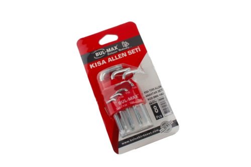 BULMAX 8 PCS KISA TORK ALLEN SETİ BMX1463
