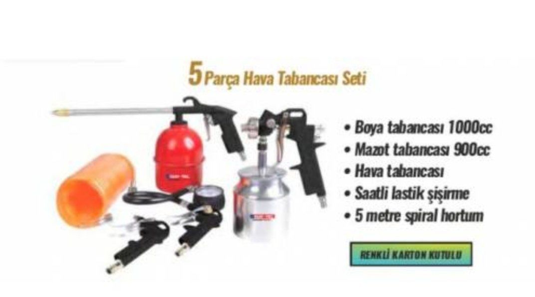 BOYA VE HAVA TABANCASI 5 PÇS MK1304