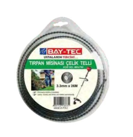 TIRPAN MİSİNASI ÇELİK TELLİ3,3*26 MT [ MK 4760 ]