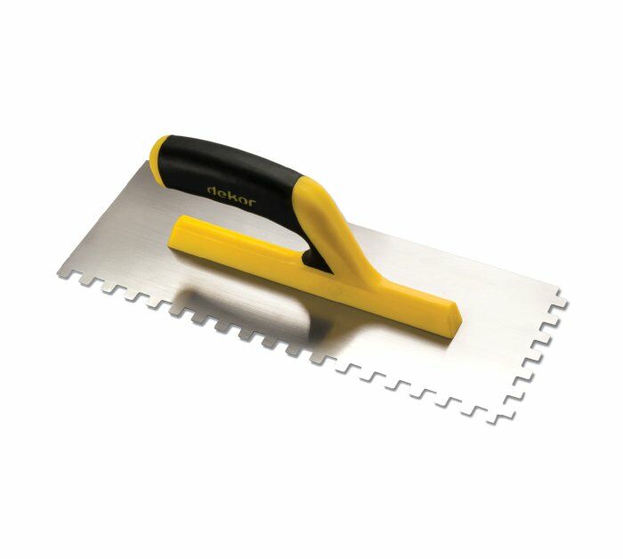 SERAMİK MALASI PLASTİK SAPLI  10*10 DEKOR - 35 CM