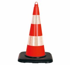 TRAFİK VE REKLAM KONİSİ 90 CM [KAUCUK TABANLI