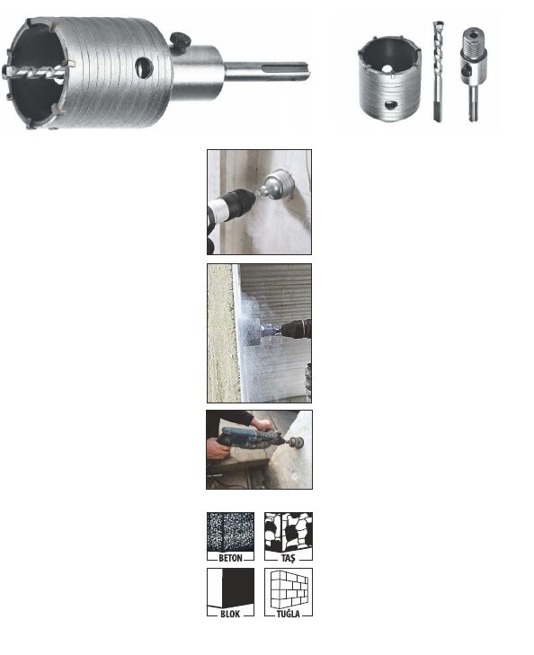 SDS BETON BUAT AÇMA  SETİ BAYTEC - 60 MM