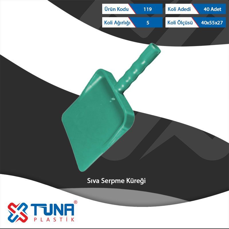 TUNA PLASTİK YEŞİL SERPME KÜREĞİ [ 119 ]