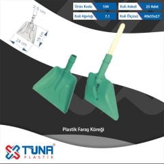 TUNA PLASTİK YEŞİL FARAŞ KÜREK [ 104 ]
