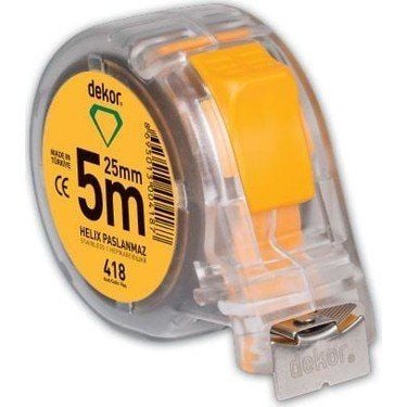 ŞERİT METRE DEKOR ŞEFFAF 10 * 25 MM [426 ]