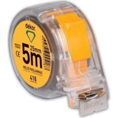 ŞERİT METRE DEKOR ŞEFFAF 10 * 25 MM [426 ]