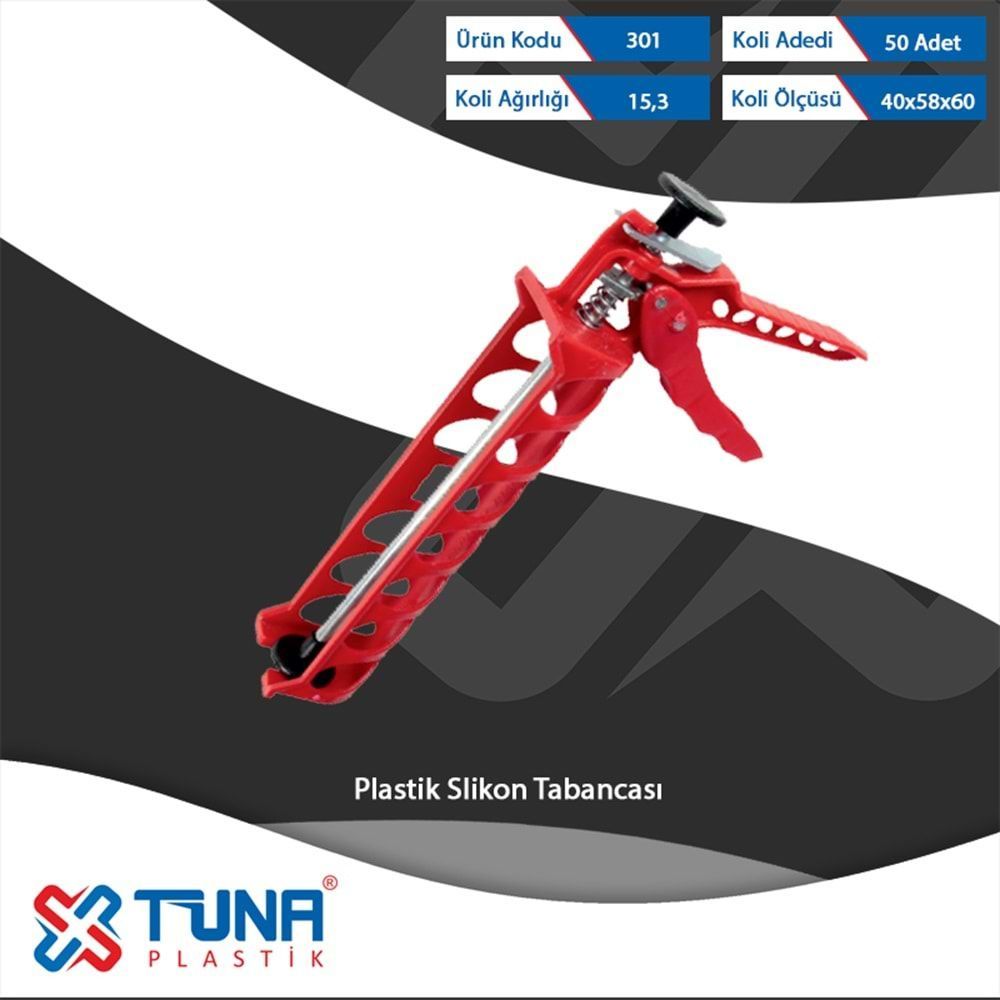 TUNA ORİJİNAL PLASTİK SİLİKON TABANCASI [25 ADET ]