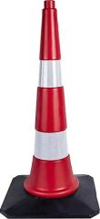 TRAFİK VE REKLAM KONİSİ 75 CM [KAUCUK TABANLI