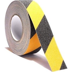 BAYTEC KAYDIRMAZ BAND SARI-SİYAH 25MM*15MT
