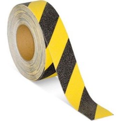 BAYTEC KAYDIRMAZ BAND SARI-SİYAH 50MM*15MT
