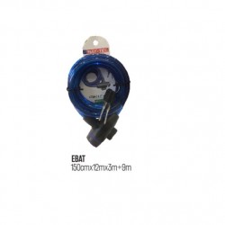 BİSİKLET KİLİDİ BAY-TEC 12*1500 [MK2472 ]