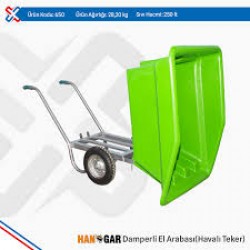 TUNA 750 LT DAMPERLİ YEŞİL EL ARABASI