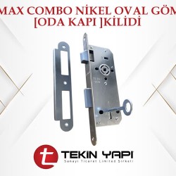 BULMAX COMBO NİKEL OVAL GÖMME [ODA KAPI ]KİLİDİ
