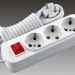 BULMAX ANAHTARLI BAKIR KABLO 5 MT KABLOLU PRİZ