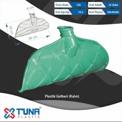 TUNA PLASTİK YEŞİL GELBERİ KALIN  [ 102 ]