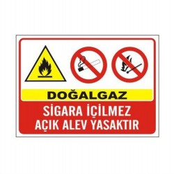 İKAZ LEVHASI SİGARA İÇİLMEZ - 50*35 CM
