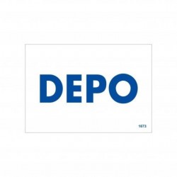 İKAZ LEVHASI - DEPO-GÜVENLİK 25*17
