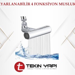 MAKSU AYARLANABİLİR 4 FONKSİYON MUSLUK BAŞLIĞI