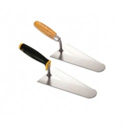 TUĞLA MALASI AHŞAP SAPLI DEKOR BEYAZ - 22 CM