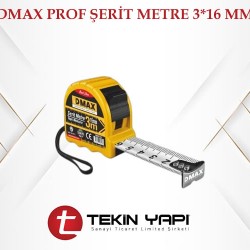 DMAX PROF ŞERİT METRE 3*16 MM