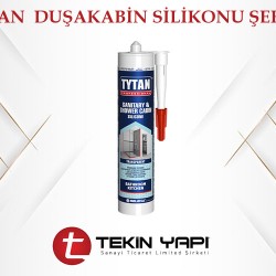 TYTAN  DUŞAKABİN SİLİKONU ŞEFFAF