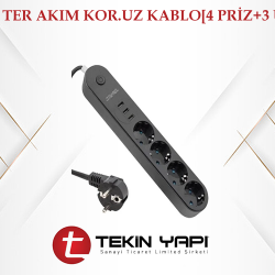 3402 KOD TER AKIM KOR.UZ KABLO[4 PRİZ+3 USB]40*42