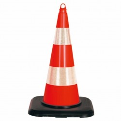 TRAFİK VE REKLAM KONİSİ 90 CM [KAUCUK TABANLI
