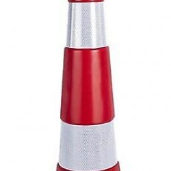 TRAFİK VE REKLAM KONİSİ 75 CM [KAUCUK TABANLI