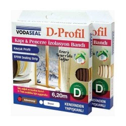 KAPI VE PENCERE İZOLASYON BANDI-D PROFİL BEYAZ
