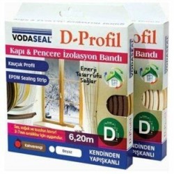 KAPI VE PENCERE İZOLASYON BANDI-D PROFİL KAHVERENG