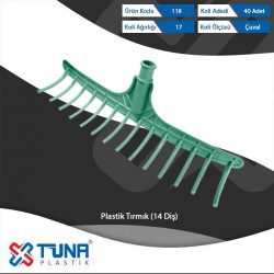 TUNA PLASTİK TIRMIK 14 DİŞ