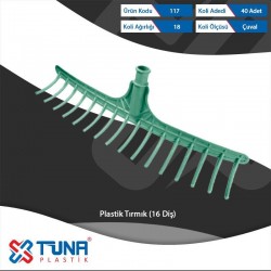 TUNA PLASTİK TIRMIK 16 DİŞ