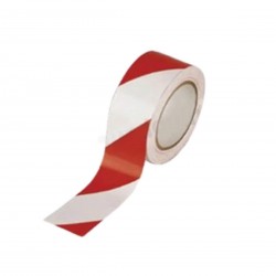 YER İŞARETLEME BANDI KIRMIZI BEYAZ  50 MM 25 MTR