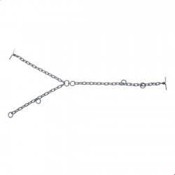 6 MM 20*20 BÜKÜLÜ GALVANİZ BESİ ZİNCİRİ [50 ADET ]